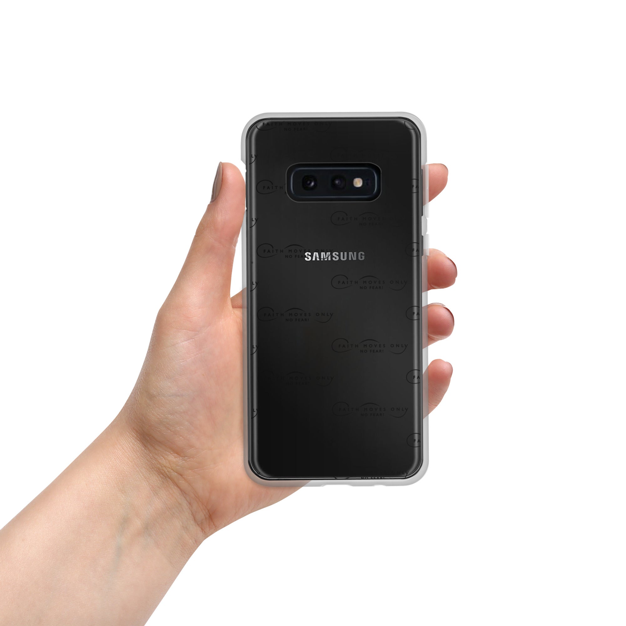 Faith Moves Only Logo Clear Case for Samsung®