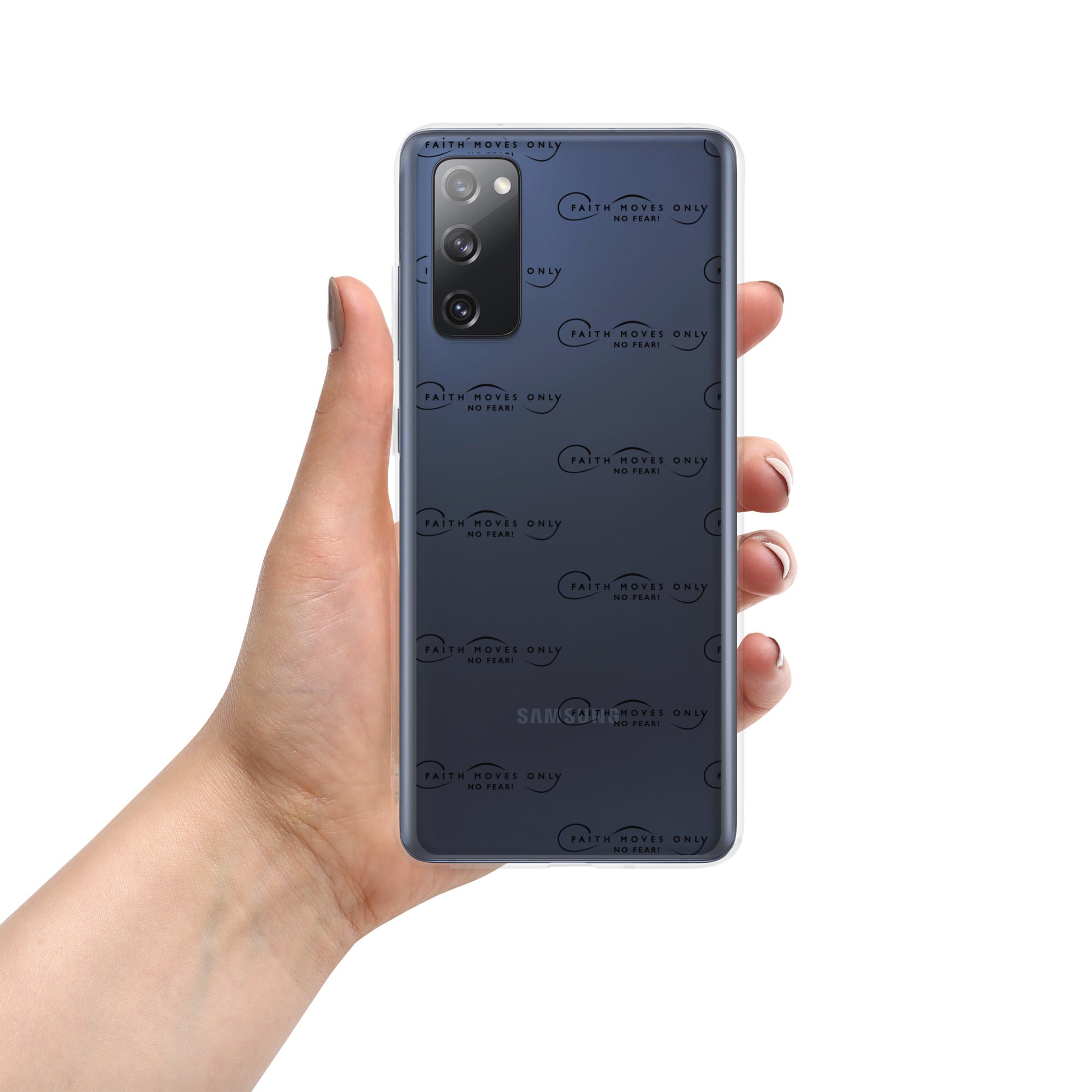 Faith Moves Only Logo Clear Case for Samsung®