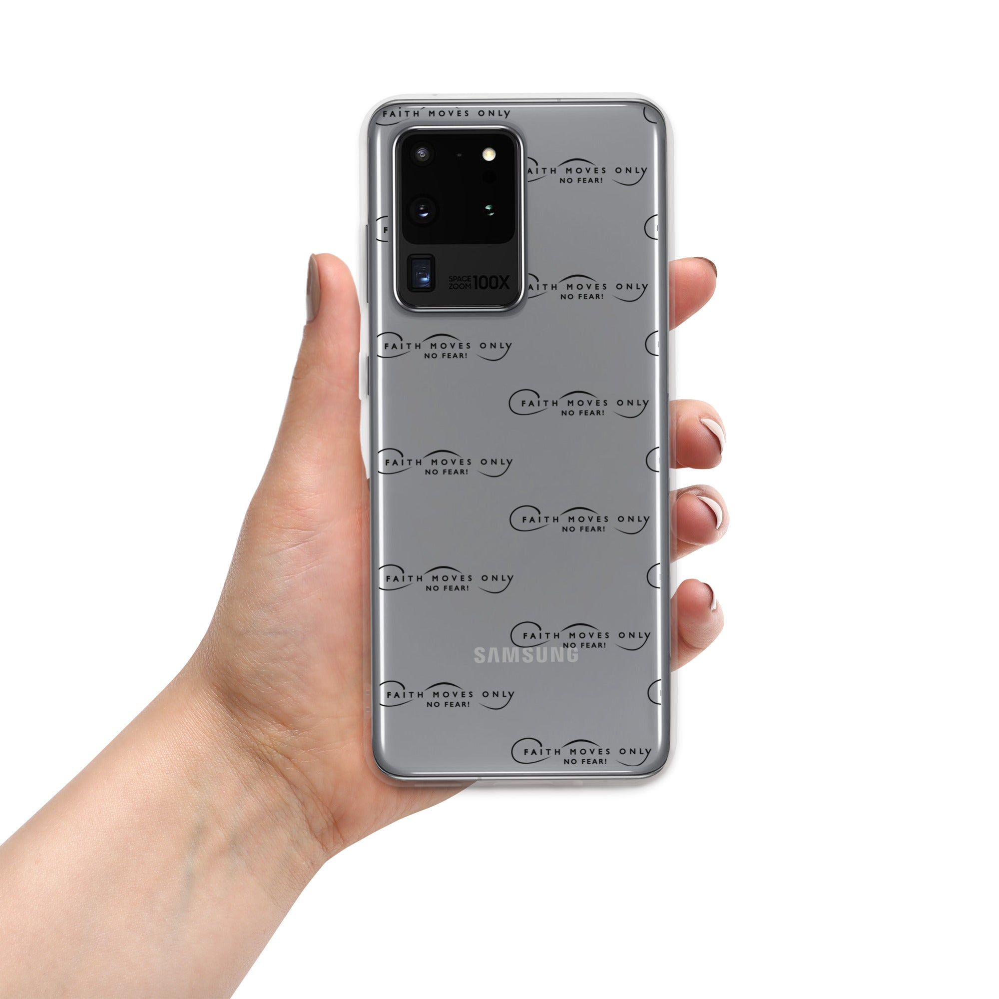 Faith Moves Only Logo Clear Case for Samsung®