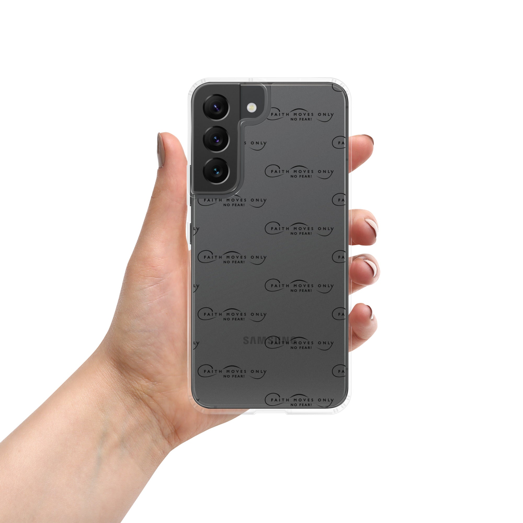 Faith Moves Only Logo Clear Case for Samsung®