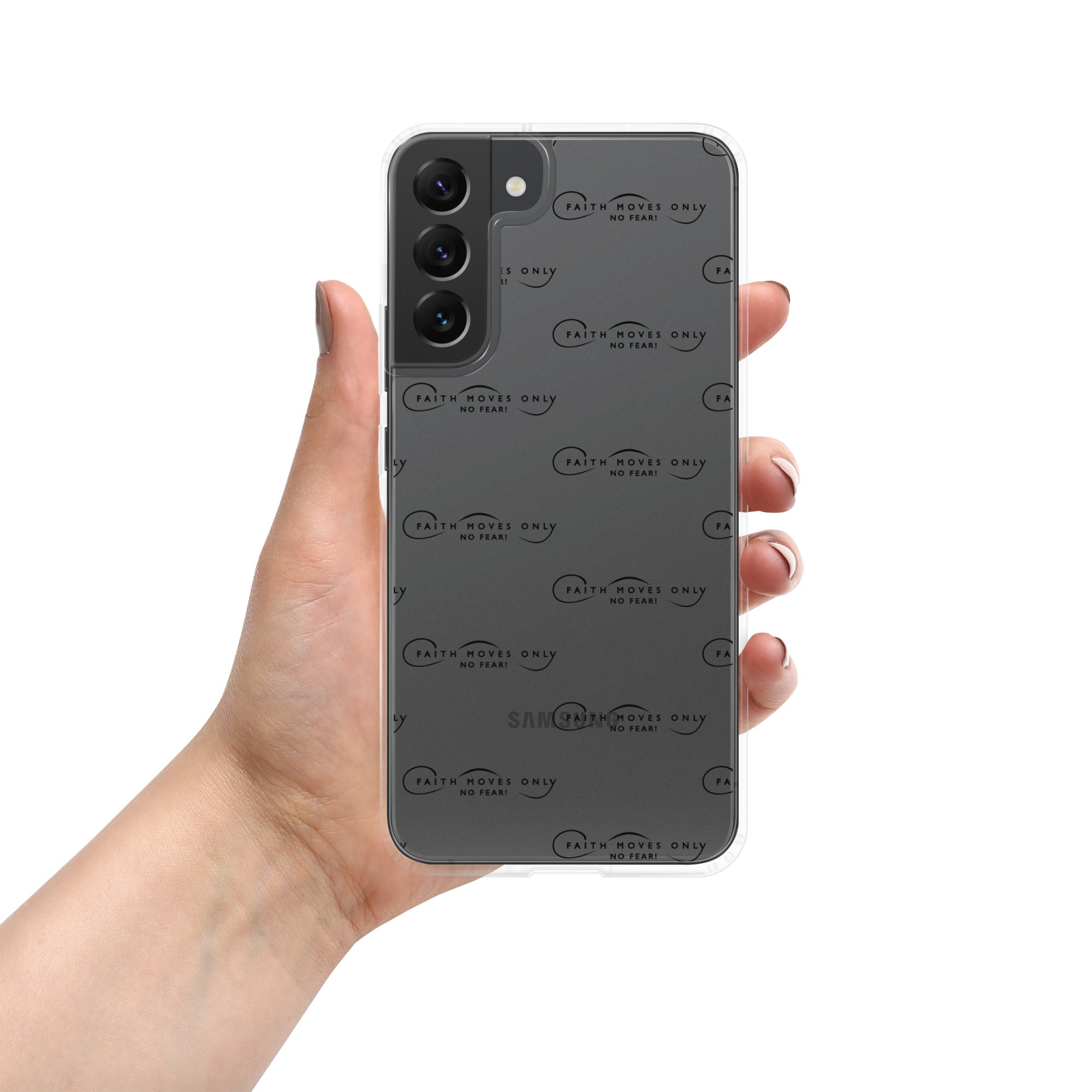 Faith Moves Only Logo Clear Case for Samsung®