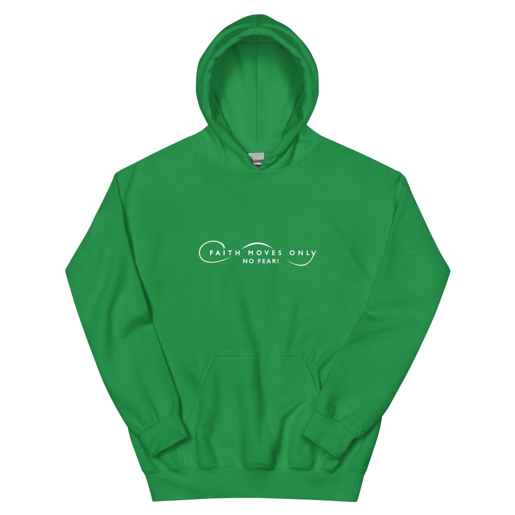 Faith Moves Only Logo No Fear Unisex Hoodie