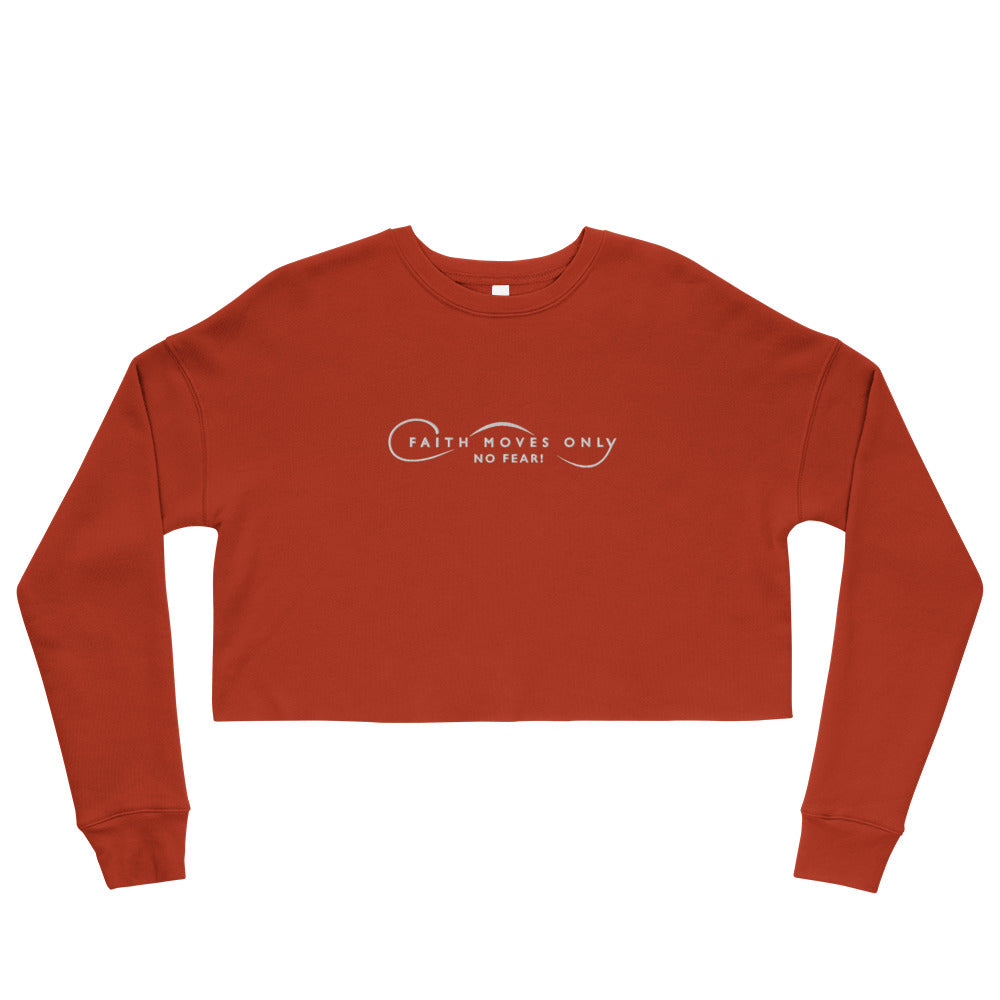 FMONF Embroidered logo Crop Sweatshirt