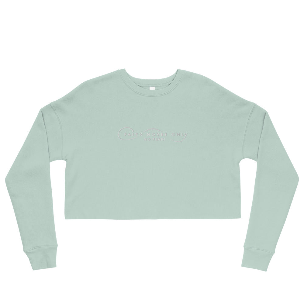 FMONF Embroidered logo Crop Sweatshirt