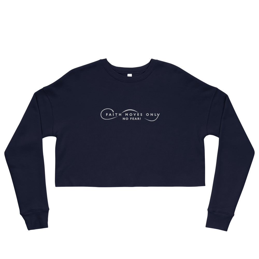 FMONF Embroidered logo Crop Sweatshirt