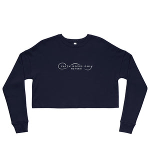 FMONF Embroidered logo Crop Sweatshirt