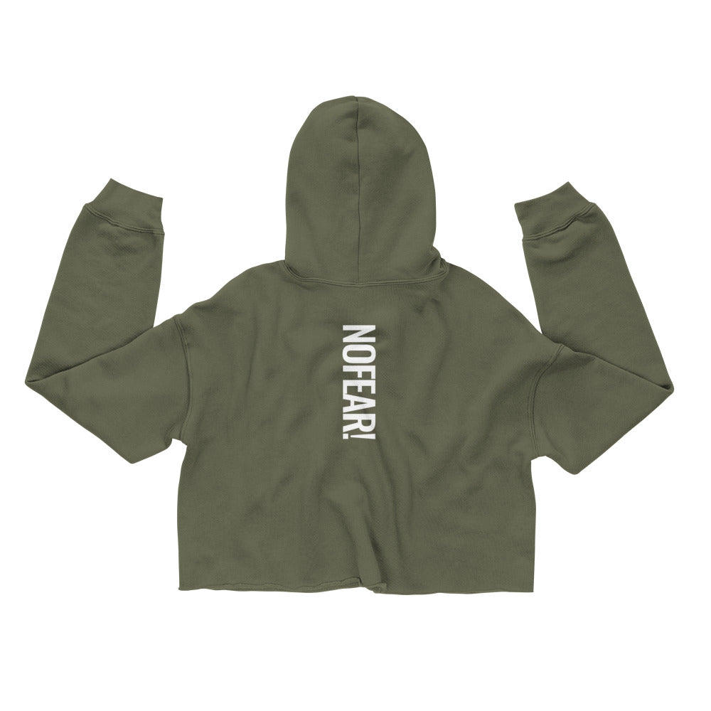 FMO LOGO/NO FEAR Crop Hoodie