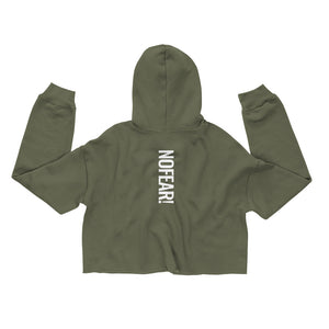 FMO LOGO/NO FEAR Crop Hoodie