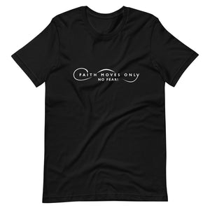 Faith Moves Only Logo Womens Tee's