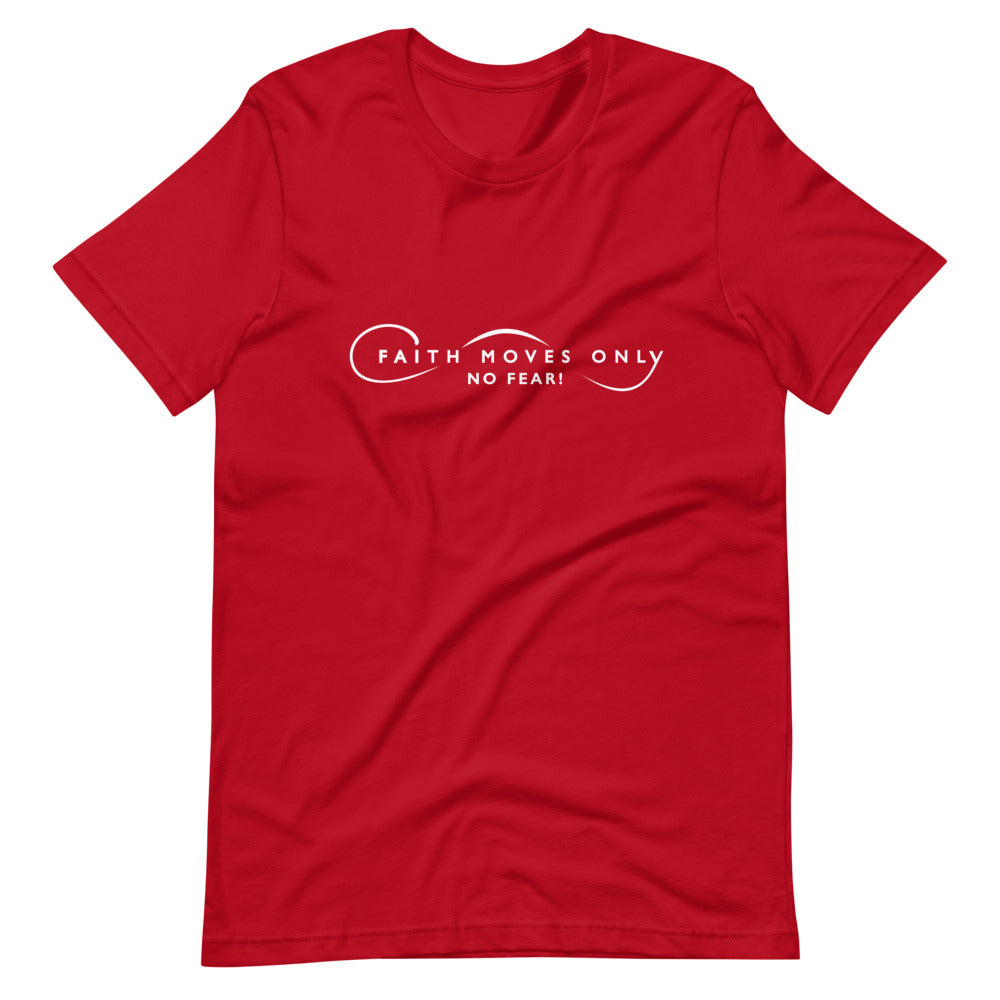 Faith Moves Only Logo Womens Tee's