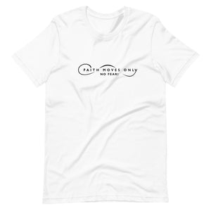 Faith Move Only Logo Women White Tees
