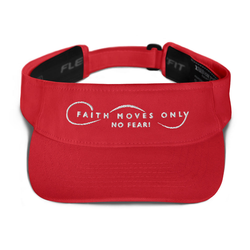 Faith Moves Only Logo Visor