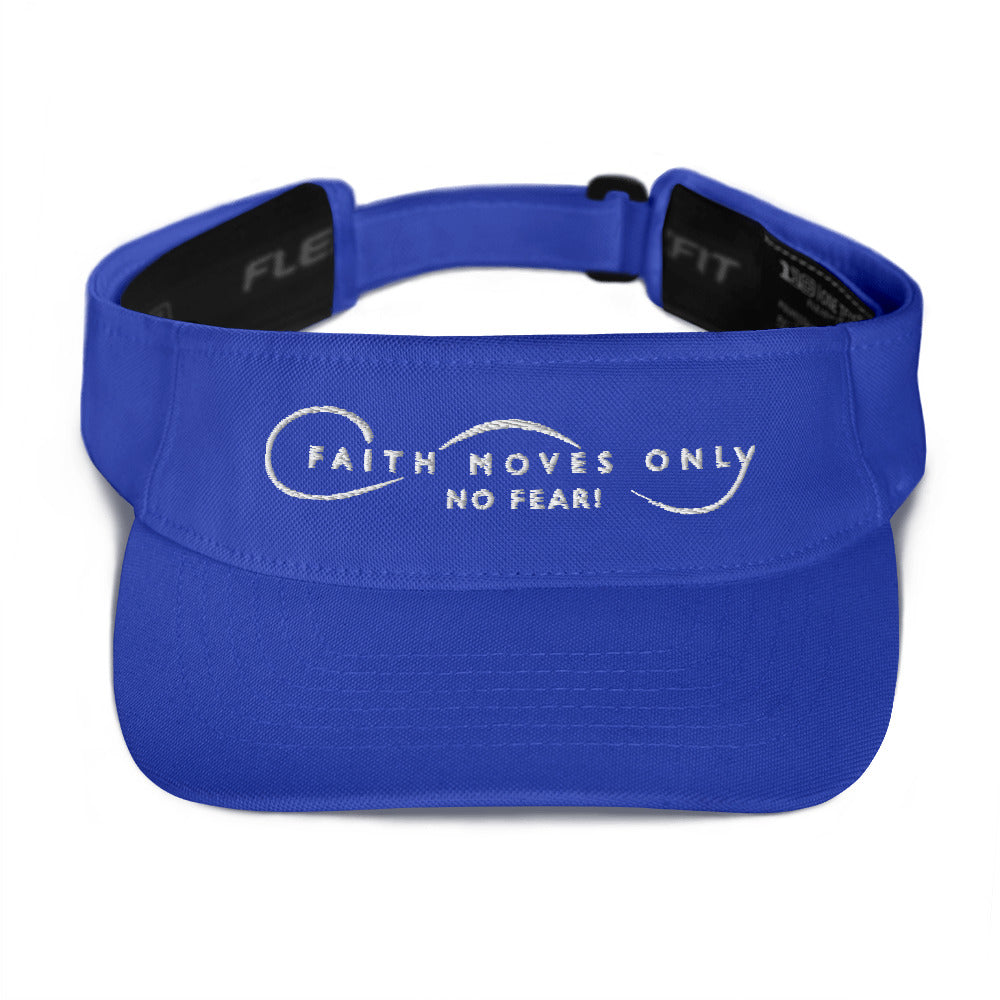 Faith Moves Only Logo Visor